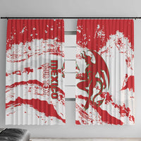 Diablos Rojos 2025 Baseball Custom Window Curtain Come On Mexico