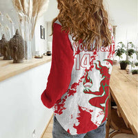 Diablos Rojos 2025 Baseball Custom Women Casual Shirt Come On Mexico