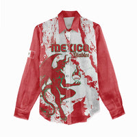 Diablos Rojos 2025 Baseball Custom Women Casual Shirt Come On Mexico