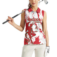 Diablos Rojos 2025 Baseball Custom Women Sleeveless Polo Shirt Come On Mexico