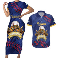 Chinandega 2025 Baseball Custom Couples Matching Short Sleeve Bodycon Dress and Hawaiian Shirt Come On Tigres