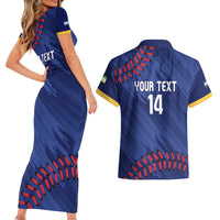 Chinandega 2025 Baseball Custom Couples Matching Short Sleeve Bodycon Dress and Hawaiian Shirt Come On Tigres