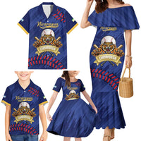 Chinandega 2025 Baseball Custom Family Matching Mermaid Dress and Hawaiian Shirt Come On Tigres