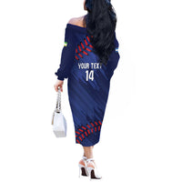 Chinandega 2025 Baseball Custom Off The Shoulder Long Sleeve Dress Come On Tigres