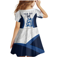 Custom England Football Family Matching Mermaid Dress and Hawaiian Shirt 2024 Go Champions Three Lions - Wonder Print Shop