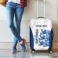 Custom England Football Luggage Cover 2024 Go Champions Three Lions - Wonder Print Shop