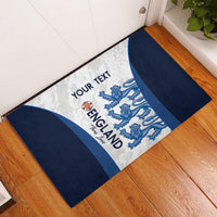 Custom England Football Rubber Doormat 2024 Go Champions Three Lions - Wonder Print Shop