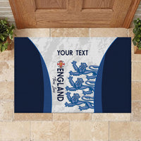 Custom England Football Rubber Doormat 2024 Go Champions Three Lions - Wonder Print Shop