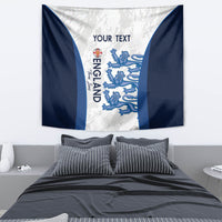 Custom England Football Tapestry 2024 Go Champions Three Lions - Wonder Print Shop