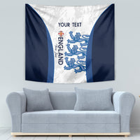 Custom England Football Tapestry 2024 Go Champions Three Lions - Wonder Print Shop
