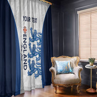 Custom England Football Window Curtain 2024 Go Champions Three Lions - Wonder Print Shop