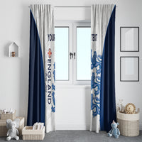 Custom England Football Window Curtain 2024 Go Champions Three Lions - Wonder Print Shop