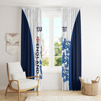 Custom England Football Window Curtain 2024 Go Champions Three Lions - Wonder Print Shop
