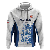 Custom England Football Zip Hoodie 2024 Go Champions Three Lions - Wonder Print Shop