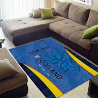Custom Scotland Football Area Rug 2024 Go Champions Scottish - Wonder Print Shop