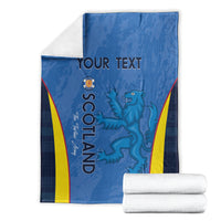 Custom Scotland Football Blanket 2024 Go Champions Scottish