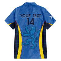 Custom Scotland Football Family Matching Off Shoulder Short Dress and Hawaiian Shirt 2024 Go Champions Scottish - Wonder Print Shop