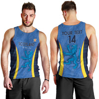 Custom Scotland Football Men Tank Top 2024 Go Champions Scottish - Wonder Print Shop