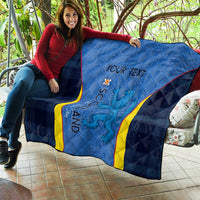 Custom Scotland Football Quilt 2024 Go Champions Scottish - Wonder Print Shop