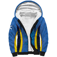 Custom Scotland Football Sherpa Hoodie 2024 Go Champions Scottish - Wonder Print Shop