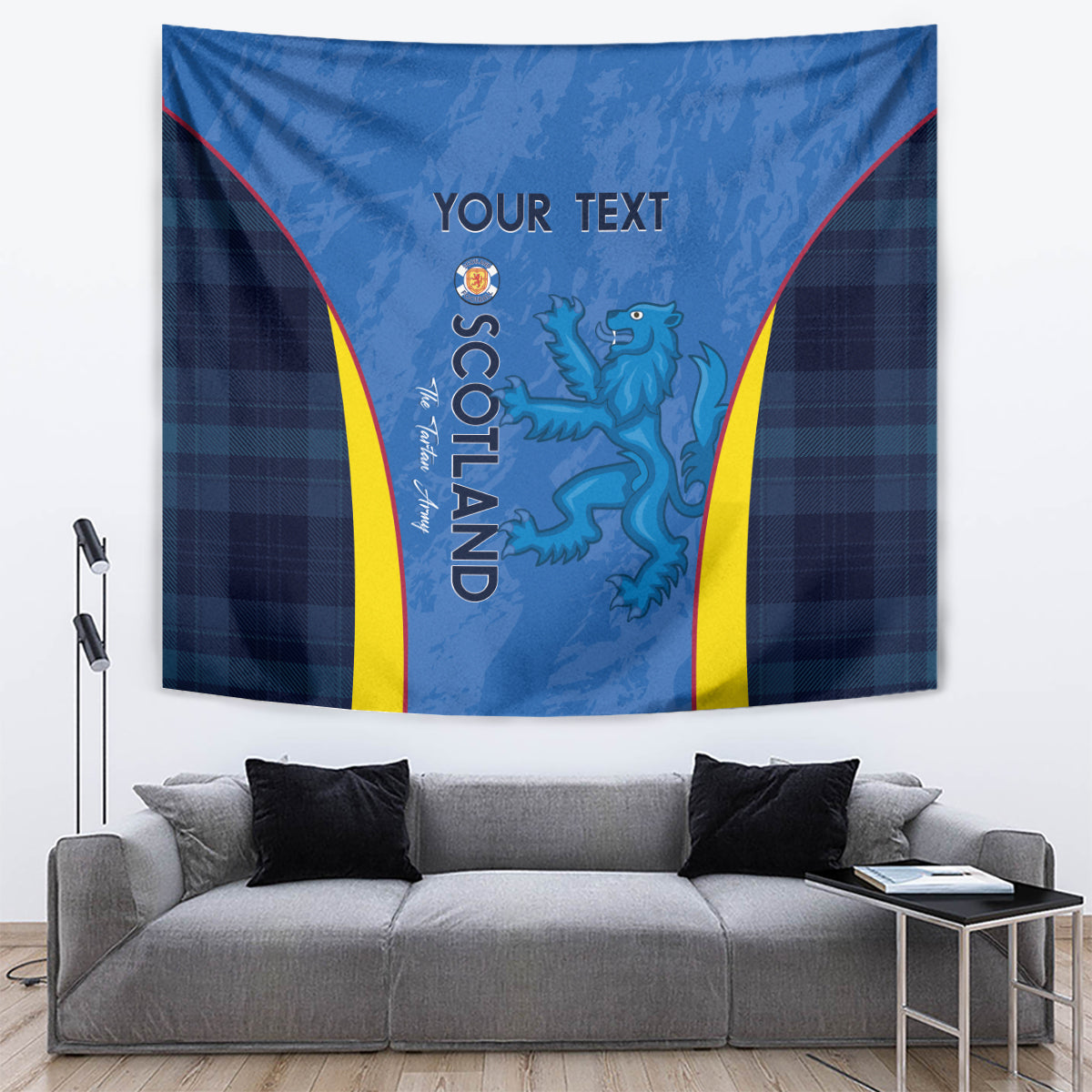 Custom Scotland Football Tapestry 2024 Go Champions Scottish