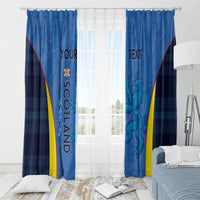 Custom Scotland Football Window Curtain 2024 Go Champions Scottish - Wonder Print Shop