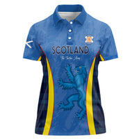Custom Scotland Football Women Polo Shirt 2024 Go Champions Scottish - Wonder Print Shop