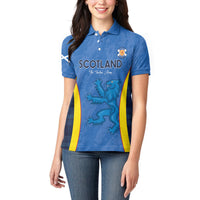 Custom Scotland Football Women Polo Shirt 2024 Go Champions Scottish - Wonder Print Shop