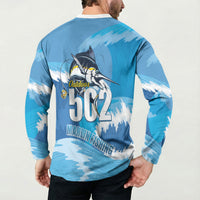 Blue Marlin Fishing Guatemala Button Sweatshirt Makaira Nigricans 502 Outdoor Hobby