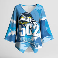Blue Marlin Fishing Guatemala Kimono Sleeve Blouse Makaira Nigricans 502 Outdoor Hobby