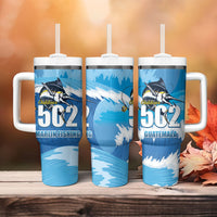 Blue Marlin Fishing Guatemala Tumbler With Handle Makaira Nigricans 502 Outdoor Hobby