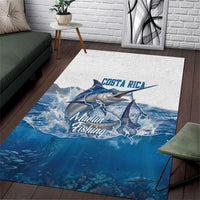 Blue Marlin Fishing Costa Rica Area Rug Makaira Nigricans Deep Sea Fishing