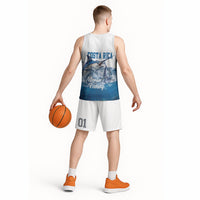 Blue Marlin Fishing Costa Rica Basketball Jersey Makaira Nigricans Deep Sea Fishing
