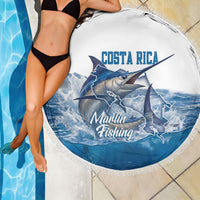 Blue Marlin Fishing Costa Rica Beach Blanket Makaira Nigricans Deep Sea Fishing