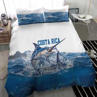 Blue Marlin Fishing Costa Rica Bedding Set Makaira Nigricans Deep Sea Fishing