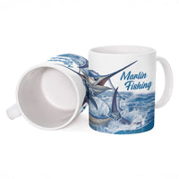 Blue Marlin Fishing Costa Rica Ceramic Mug Makaira Nigricans Deep Sea Fishing
