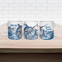 Blue Marlin Fishing Costa Rica Ceramic Mug Makaira Nigricans Deep Sea Fishing