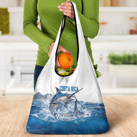 Blue Marlin Fishing Costa Rica Grocery Bag Makaira Nigricans Deep Sea Fishing