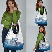 Blue Marlin Fishing Costa Rica Grocery Bag Makaira Nigricans Deep Sea Fishing