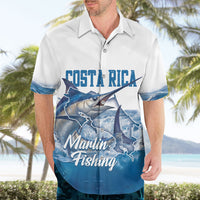 Blue Marlin Fishing Costa Rica Hawaiian Shirt Makaira Nigricans Deep Sea Fishing