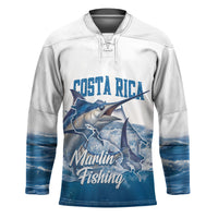 Blue Marlin Fishing Costa Rica Hockey Jersey Makaira Nigricans Deep Sea Fishing