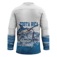 Blue Marlin Fishing Costa Rica Hockey Jersey Makaira Nigricans Deep Sea Fishing