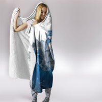 Blue Marlin Fishing Costa Rica Hooded Blanket Makaira Nigricans Deep Sea Fishing