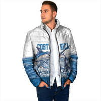 Blue Marlin Fishing Costa Rica Padded Jacket Makaira Nigricans Deep Sea Fishing