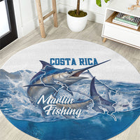 Blue Marlin Fishing Costa Rica Round Carpet Makaira Nigricans Deep Sea Fishing