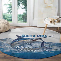Blue Marlin Fishing Costa Rica Round Carpet Makaira Nigricans Deep Sea Fishing