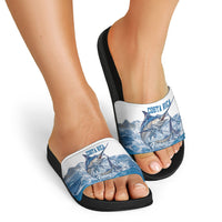 Blue Marlin Fishing Costa Rica Slide Sandals Makaira Nigricans Deep Sea Fishing