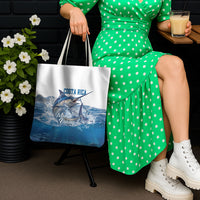 Blue Marlin Fishing Costa Rica Tote Bag Makaira Nigricans Deep Sea Fishing
