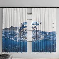 Blue Marlin Fishing Costa Rica Window Curtain Makaira Nigricans Deep Sea Fishing