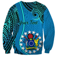 Personalised 13 March Penrhyn Island Gospel Day Sweatshirt Cook Islands Tribal Pattern - Wonder Print Shop